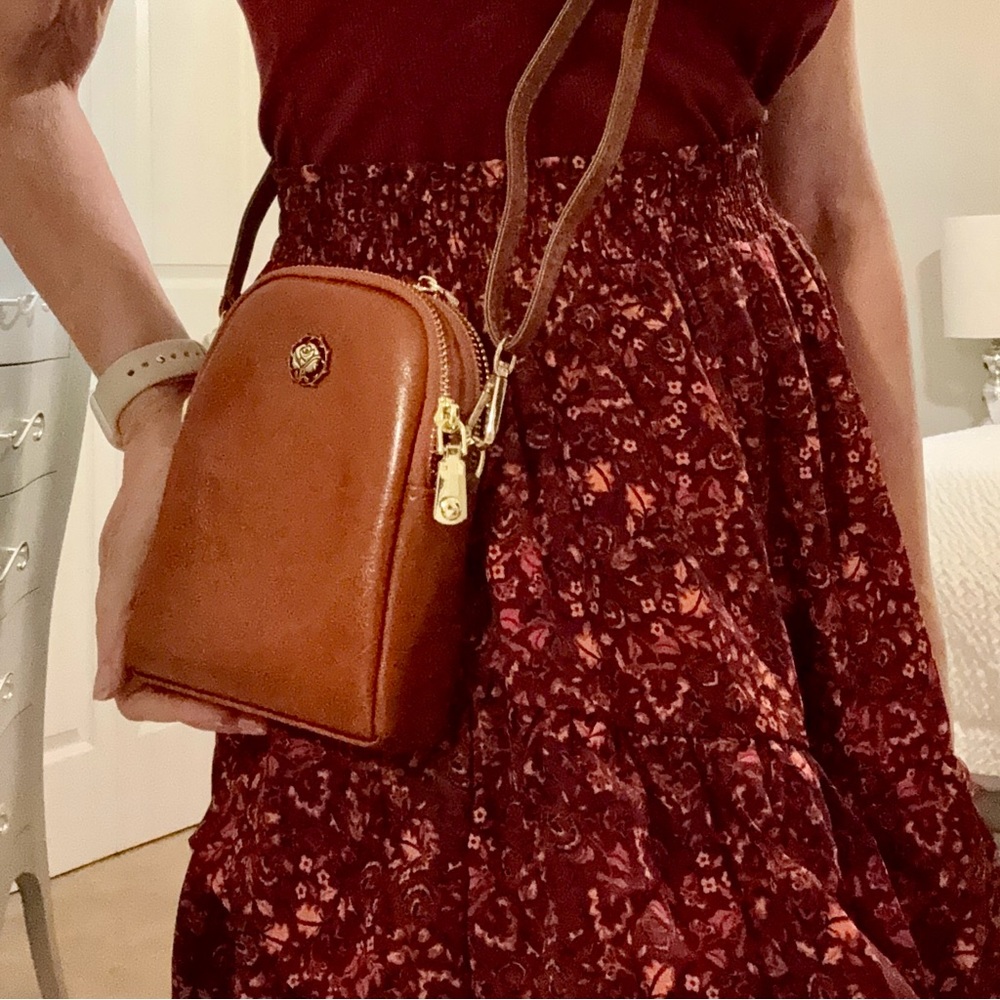 Genuine Leather Crossbody Phone Purse